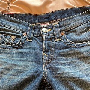 True Religion Blue Ankle & Cropped Jeans